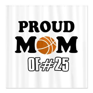 Cool Basketball Mom of number 25 Shower Curtain