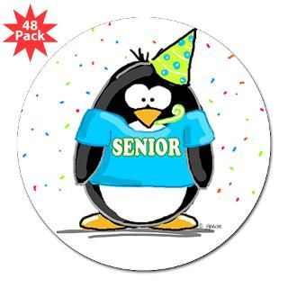 2007 Senior Party Penguin Round Sticker for $30.00