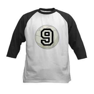 Volleyball Player Number 9 Tee