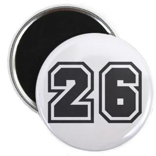26 Gifts  26 Kitchen and Entertaining  Number 26 Magnet