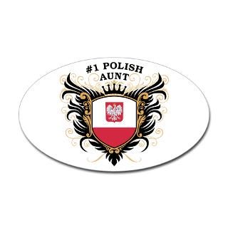 Number One Polish Aunt Oval Decal for $4.25