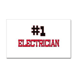Stickers  Number 1 ELECTRICIAN Rectangle Sticker