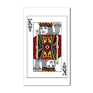 Lacrosse King of Spades Rectangle Decal for $4.25