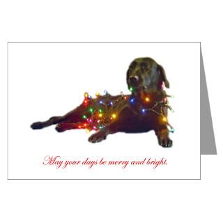 Breeds Greeting Cards  merry and bright Greeting Cards (Pk of 10