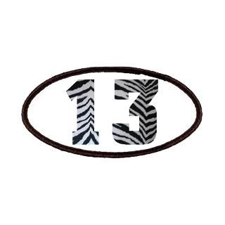 LUCKY NUMBER 13 ZEBRA Patches for $6.50