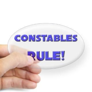 Constables Rule Oval Decal for $4.25