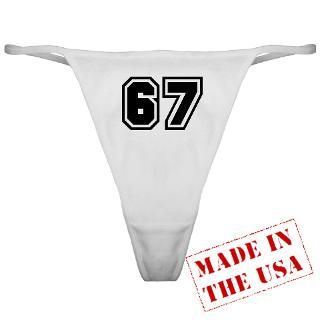 67 Underwear & Panties  Varsity Uniform Number 67 Classic Thong