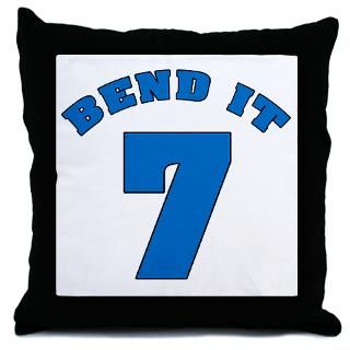 Bend It 7 Soccer Throw Pillow