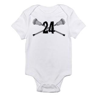 Clothing  Lacrosse Number 24 Infant Bodysuit