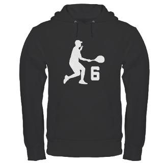 Tennis Uniform Number 6 Player Hoodie