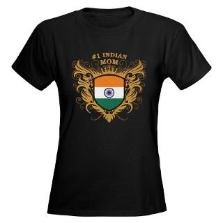  Number One Indian Mom Womens Dark T Shirt