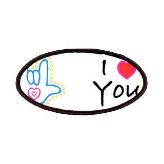 Blue Bold I Love You Patches for $6.50