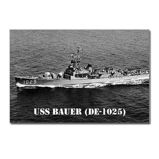 USS BAUER Postcards (Package of 8)  THE USS BAUER (DE 1025) STORE