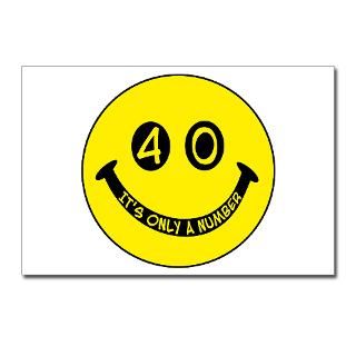 40th birthday smiley face. 40, its only a number  Winkys t shirts