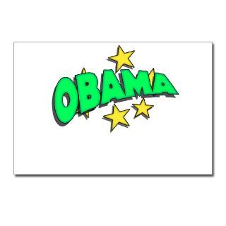 Obama with Stars Postcards (Package of 8)  Obama Obama Obama