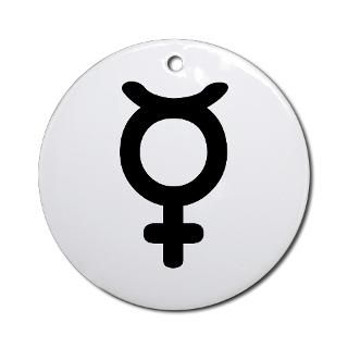 Mercury Symbol Ornament (Round)  Mercury Symbol  Symbols on