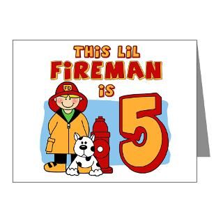 fireman 5th birthday invitations pk of 10