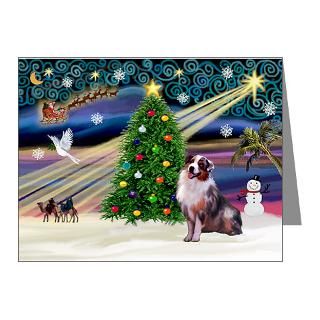 Christmas Note Cards  XmasMagic/Aussie (#1) Note Cards (Pk of 10