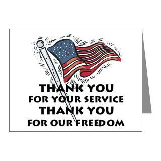 Of July Note Cards  Military Thank You Gifts Note Cards (Pk of 10