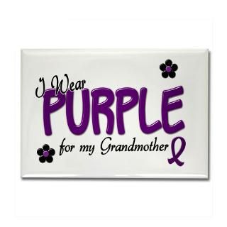 Wear Purple For My Grandmother 14 Rectangle Magn for $4.50