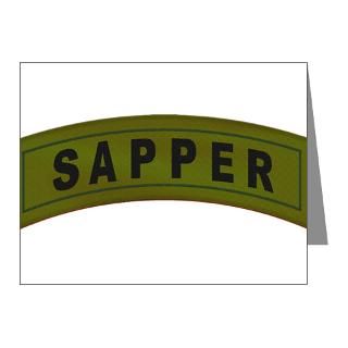 Gifts  Army Engineer Note Cards  Sapper Tab Note Cards (Pk of 10