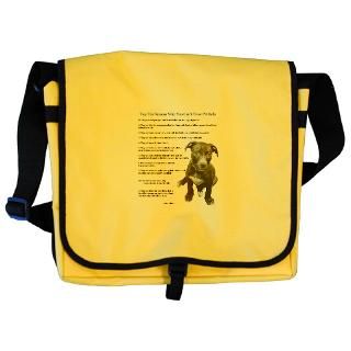 Pit Bull Will Steal Your Heart Gifts  Top 10 Reasons Messenger Bag