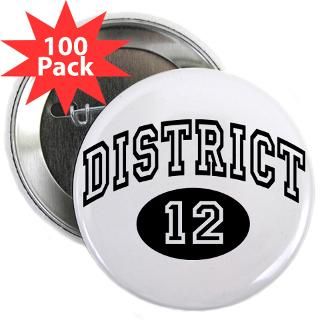 Games Buttons  Hunger Games District 12 2.25 Button (100 pack