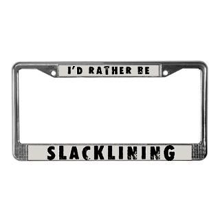 Slacklining License Plate Frame for $15.00