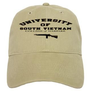 Hats & Caps  U. of S. Vietnam Baseball Cap With M 14   Tan