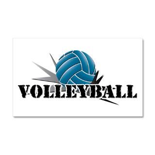 Ace Gifts  Ace Wall Decals  Volleyball starbust blue 22x14 Wall