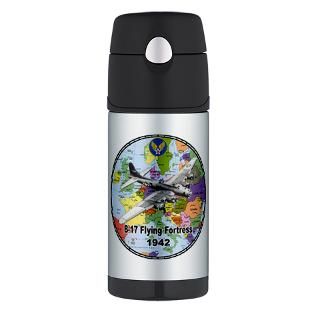 17 Flying Fortress WW2 Thermos Bottle (12oz) for $22.50