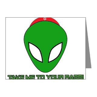 Alien Gifts  Alien Note Cards  Jewish Alien Note Cards (Pk of 20)