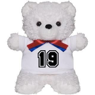 19 Gifts  19 Teddy Bears  Varsity Uniform Number 19 Teddy Bear