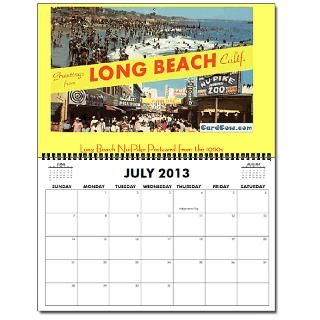 Long Beach Pike 17 2013 Wall Calendar by socalhappydays