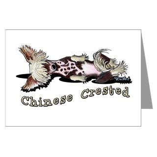 flirty chinese crested greeting cards pk of 20