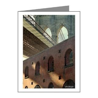 Architecture Note Cards  Brooklyn Bridge 1 Note Cards (Pk of 20