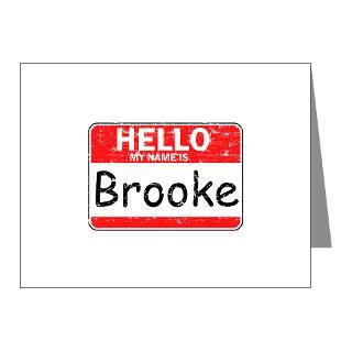 Brooke Note Cards  Hello My name is Brooke Note Cards (Pk of 20