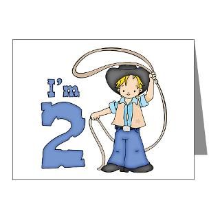 Note Cards  Cowboy Roper 2nd Birthday Invitations (Pk of 20