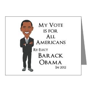 47 Gifts  47 Note Cards  Re elect Obama Note Cards (Pk of 20)