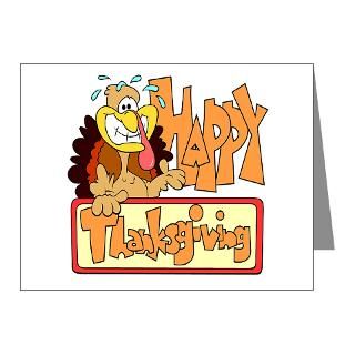 Autumn Note Cards  Happy Thanksgiving Turkey Note Cards (Pk of 20