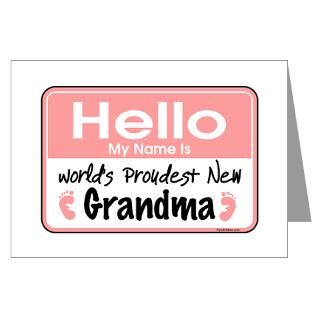 Family Greeting Cards  Hello New Grandma Greeting Cards (Pk of 20