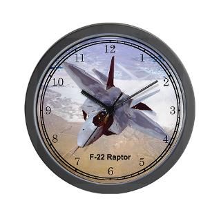 Air Force Gifts  Air Force Home Decor  F 22 Raptor Wall Clock