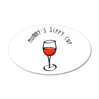 Mommy Wall Decals  Mommys Sippy Cup 38.5 x 24.5 Oval Wall Peel