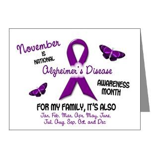 Alzheimers Awareness Thank You Note Cards