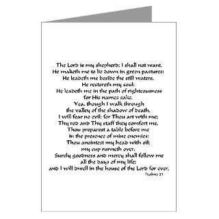 Psalms 23 Greeting Cards (Pk of 10)