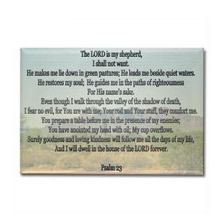 Psalm 23 Rectangle Magnet for $4.50