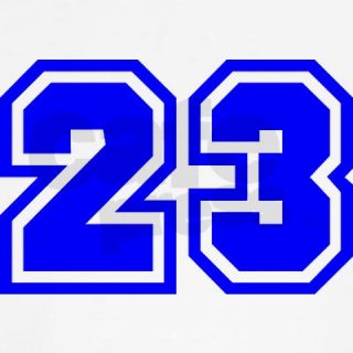 23 Gifts  23 More Fun Stuff  Varsity Uniform Number 23 (Blue