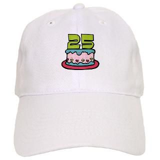 25 Gifts  25 Hats & Caps  25 Year Old Birthday Cake Baseball Cap