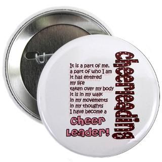 Cheer Gifts  Cheer Buttons  Become a Cheerleader 2.25 Button