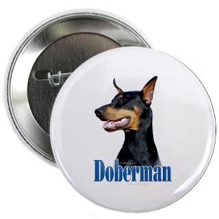 Breed Gifts  Akc Breed Buttons  Doberman(black)Name 2.25 Button